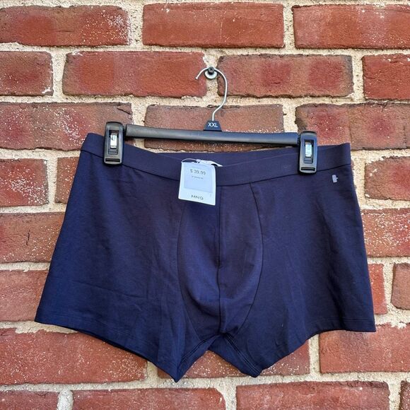 MNG by MANGO $39 mens boxer briefs blue size large NWT - Picture 2 of 5